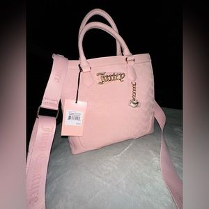 Juicy Couture pink diamond heartless tote NWT